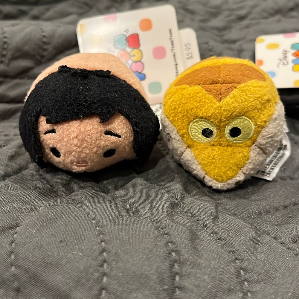 NWT Disney Tsum Tsum Mowgli and Kaa